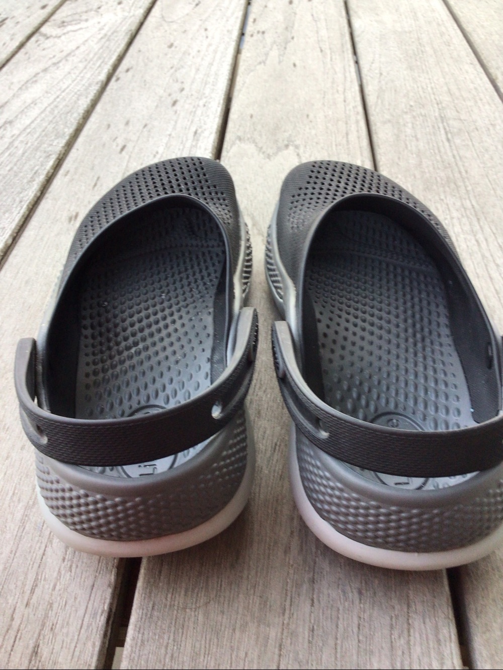 CROCS LiteRide Ventilated Clog Mules clogs in Black and Gray Sz 7 - Picture 6 of 10